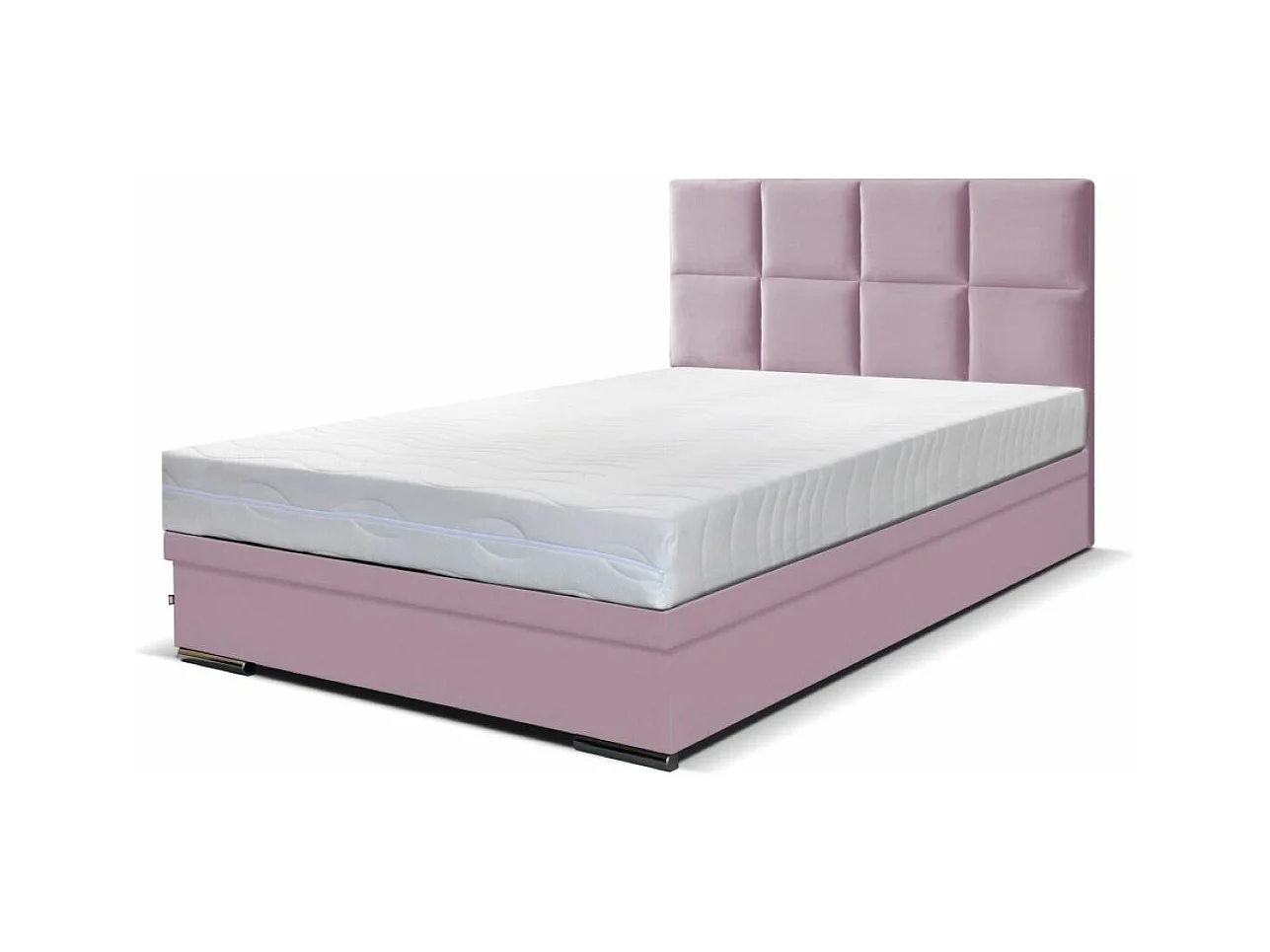 Boxspringbett Sizilien mit Bettkasten ohne Matratze Doppelbett, Polsterbett, 140 x 200 cm, rosa
