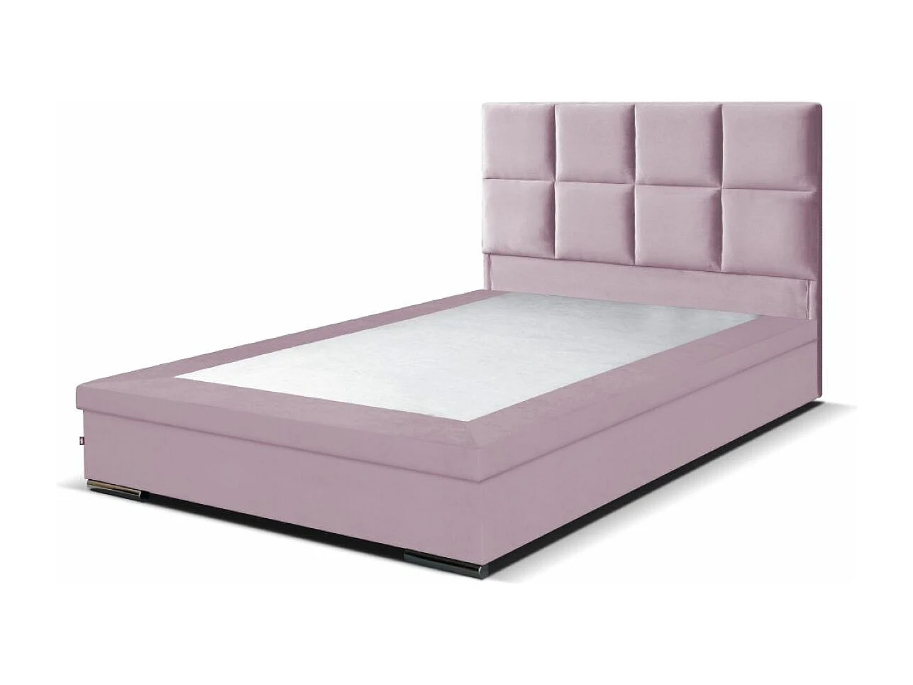 Boxspringbett Sizilien mit Bettkasten ohne Matratze Doppelbett, Polsterbett, 140 x 200 cm, rosa