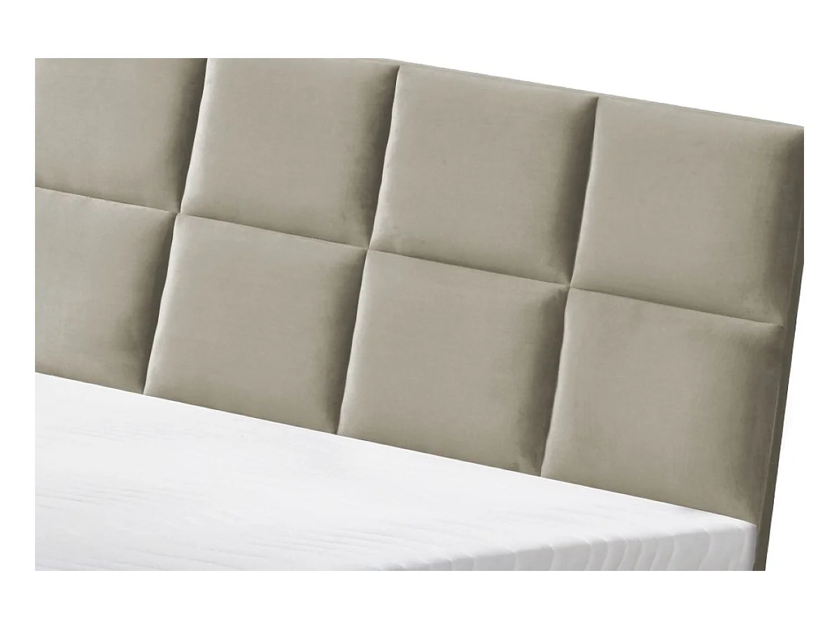 Boxspringbett Sizilien mit Bettkasten ohne Matratze Doppelbett, Polsterbett, 120 x 200 cm, beige