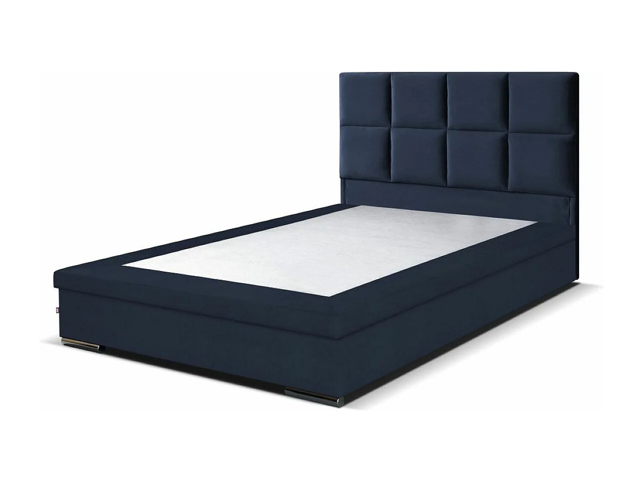 Boxspringbett Sizilien mit Bettkasten ohne Matratze Doppelbett, Polsterbett, 120 x 200 cm, blau