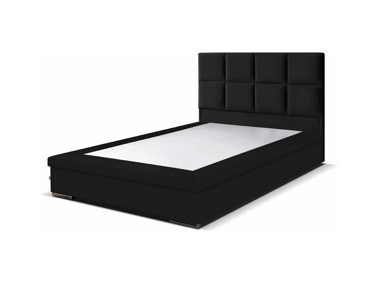 Boxspringbett Sizilien mit Bettkasten ohne Matratze Doppelbett, Polsterbett, 140 x 200 cm, schwarz