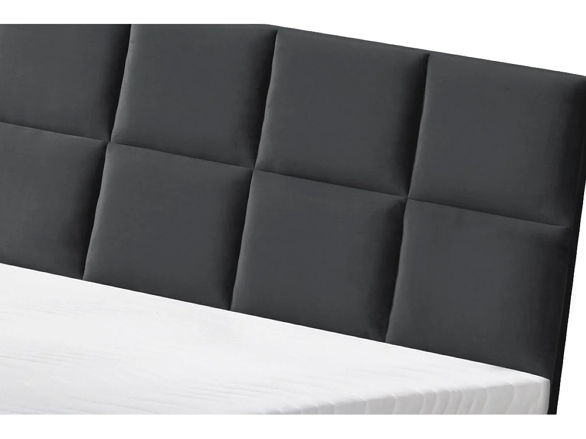 Boxspringbett Sizilien mit Bettkasten ohne Matratze Doppelbett, Polsterbett, 120 x 200 cm, grau