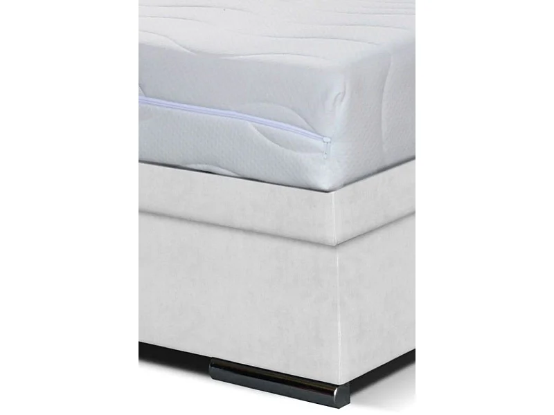 Boxspringbett Sizilien mit Bettkasten ohne Matratze Doppelbett, Polsterbett, 120 x 200 cm, grau