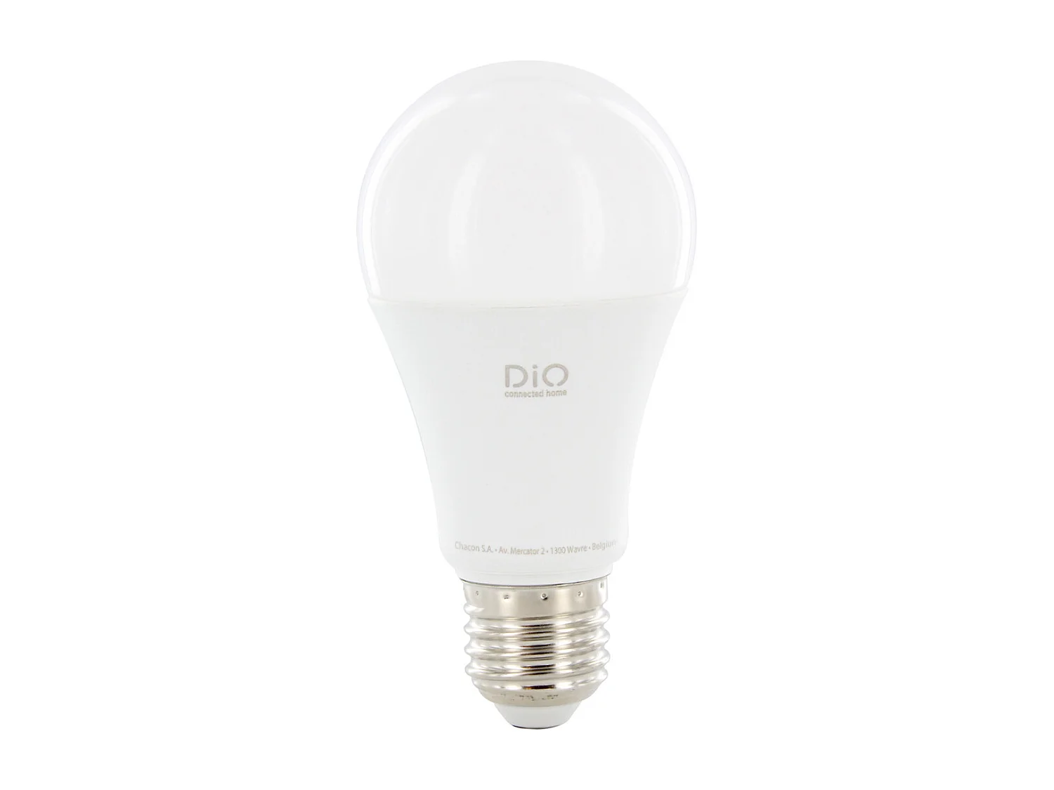 Ampoule LED connectée DiO 806lm - E27 - contrôle à distance - Blanc - Chacon