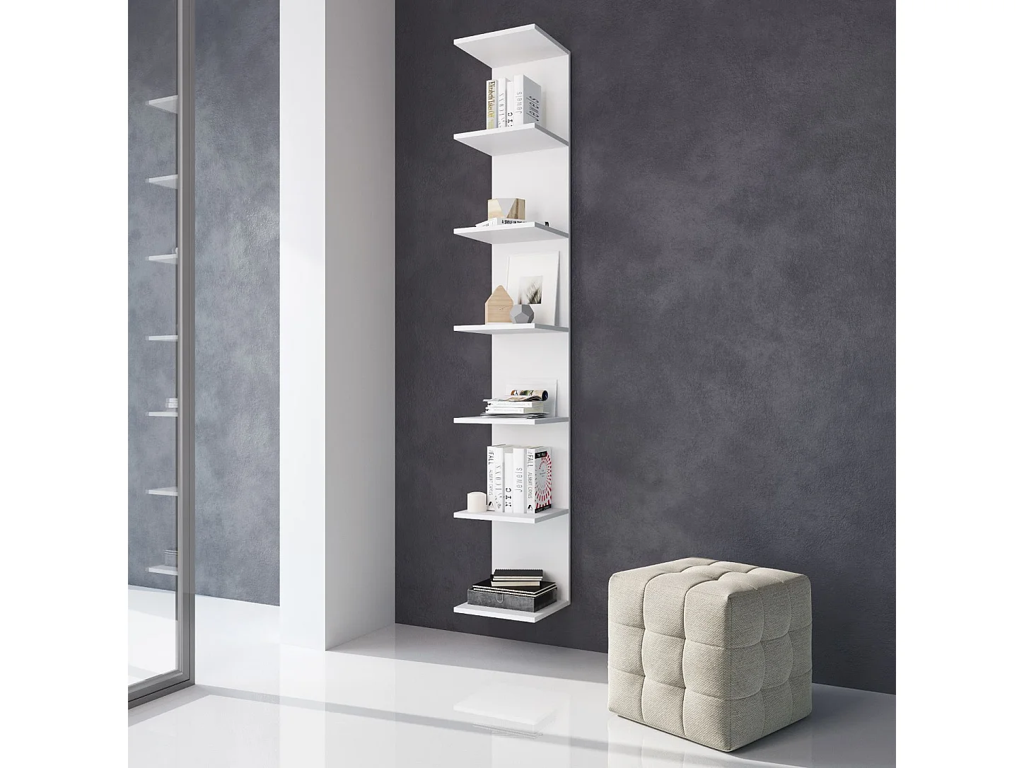 Wandregal Regal 190 cm (weiß)