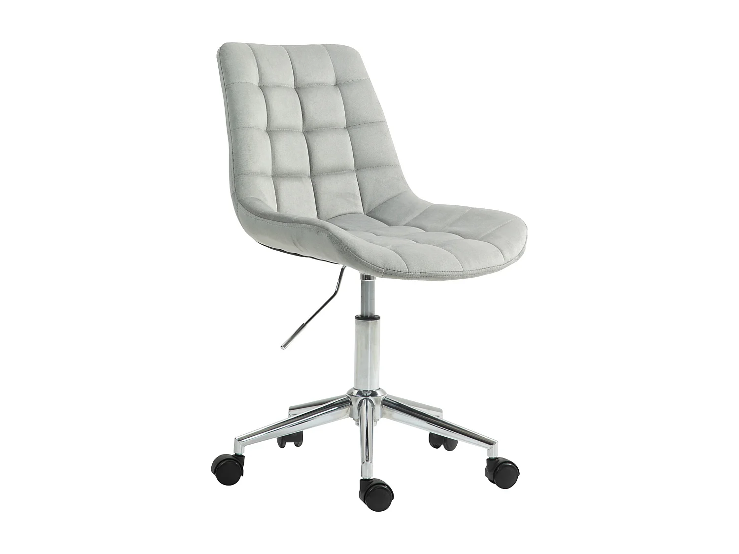 Chaise de bureau SVITA MICKY pour enfants, chaise de bureau réglable en hauteur, chaise pivotante, gris