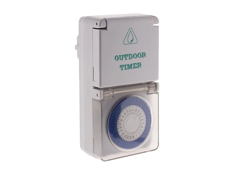 Programmateur mécanique étanche IP44 - Blanc - Zenitech