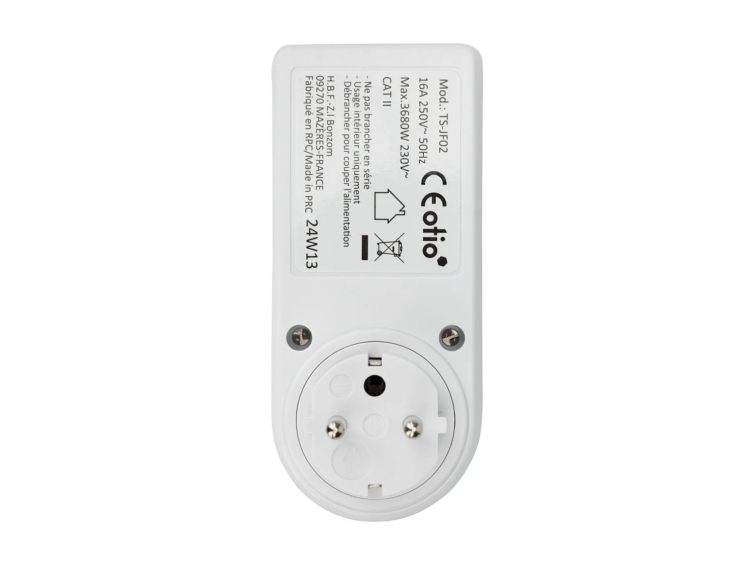 Controlador de consumo elétrico Otio - 8 indicadores - Branco