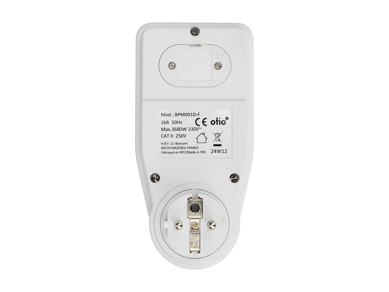 Contrôleur de consommation électrique - tarifs paramétrables - Blanc - Otio