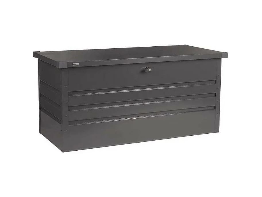 Home Deluxe - Boîte de rangement métallique MEGABOX XL - 126 x 56 cm 400l Anthracite
