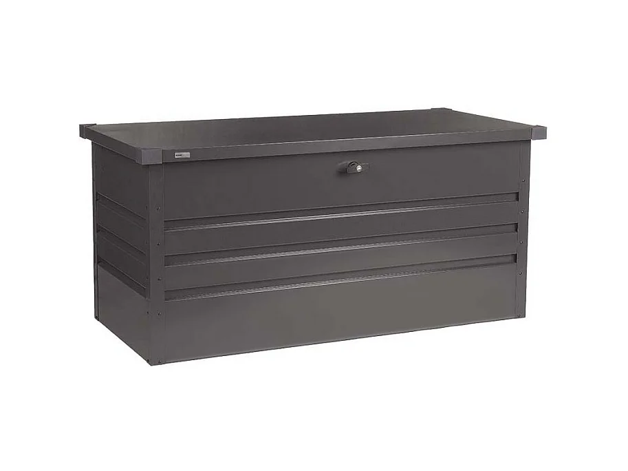 Home Deluxe - Boîte de rangement métallique MEGABOX XL - 126 x 56 cm 400l Anthracite