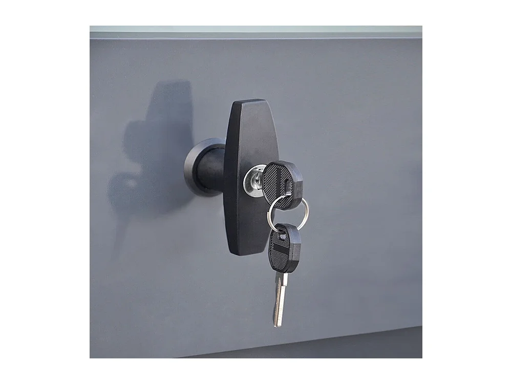 Home Deluxe - Boîte de rangement métallique MEGABOX XL - 126 x 56 cm 400l Anthracite