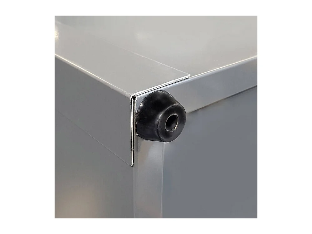 Home Deluxe - Boîte de rangement métallique MEGABOX XL - 126 x 56 cm 400l Anthracite