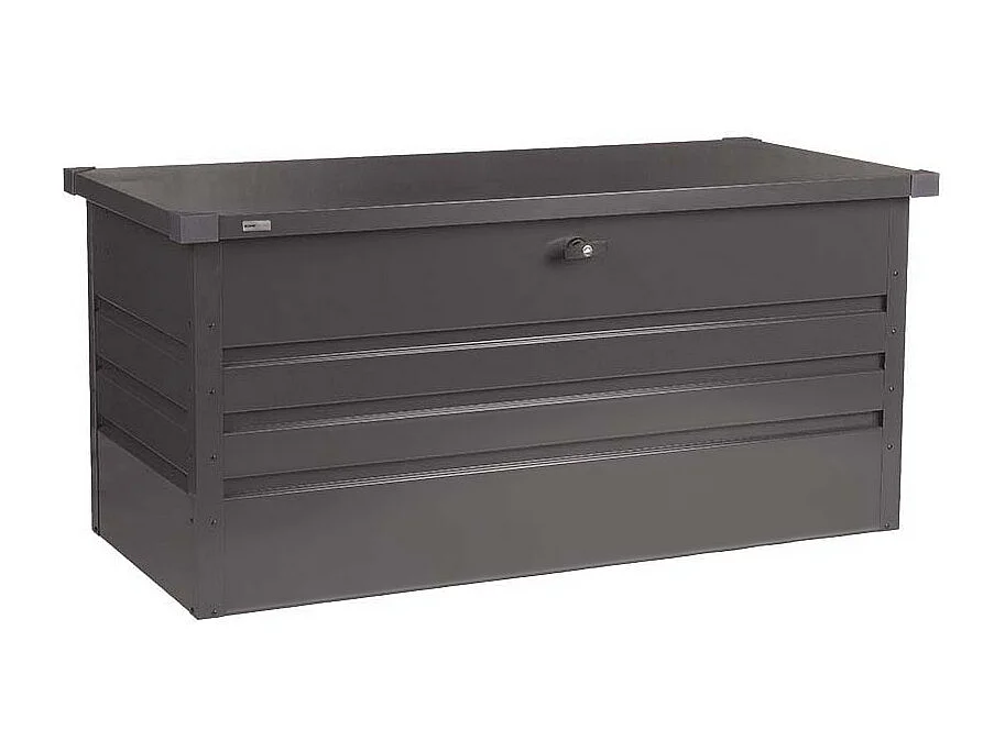 Home Deluxe - Boîte de rangement métallique MEGABOX XL - 126 x 56 cm 400l Anthracite