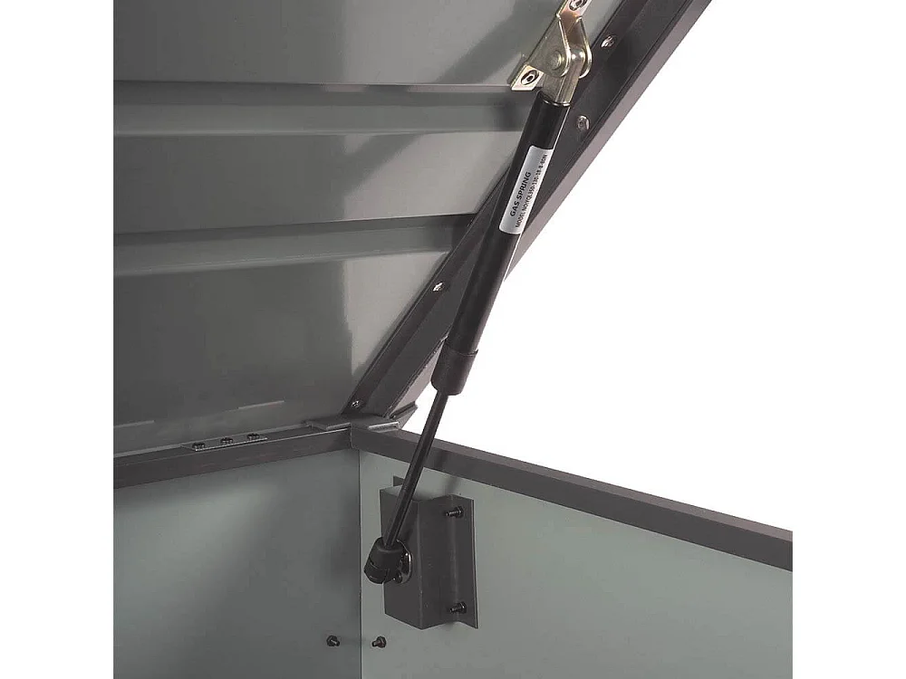 Home Deluxe - Boîte de rangement métallique MEGABOX XL - 126 x 56 cm 400l Anthracite