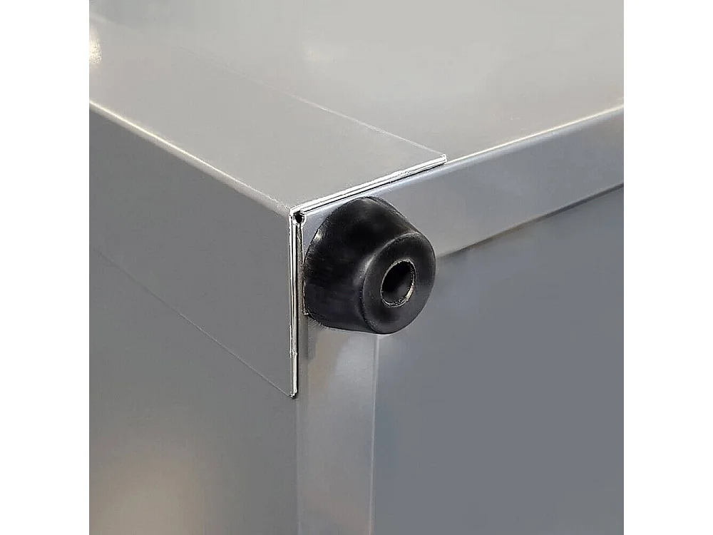 Home Deluxe - Boîte de rangement métallique MEGABOX XL - 126 x 56 cm 400l Anthracite