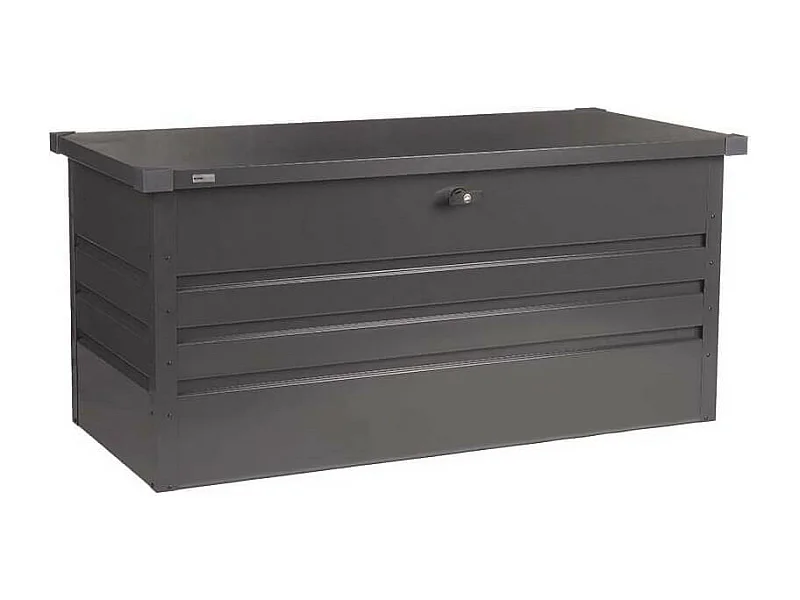 Home Deluxe - Boîte de rangement métallique MEGABOX XL - 126 x 56 cm 400l Anthracite