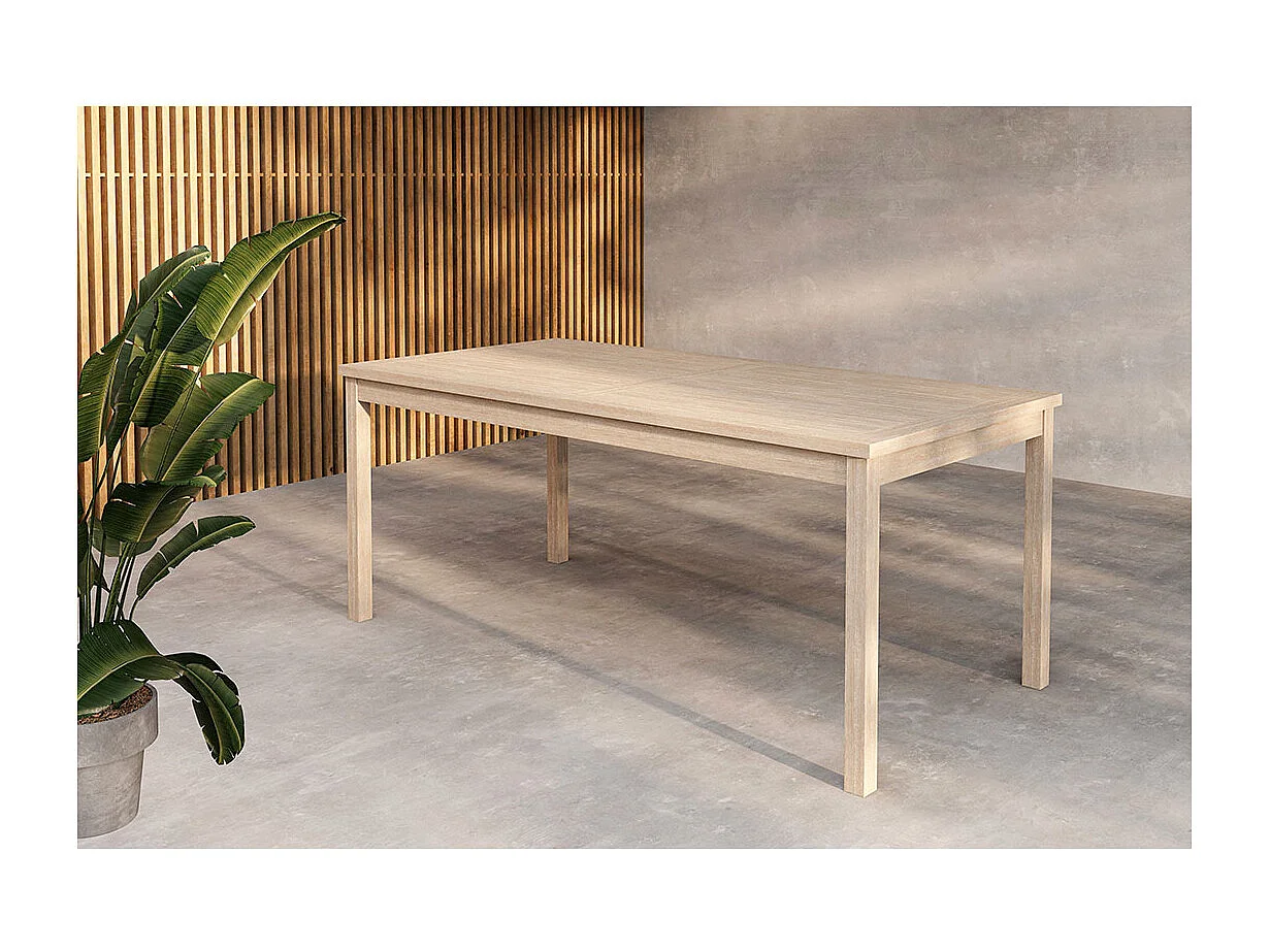 Table de Jardin en Teck "Kenya" 180cm Naturel