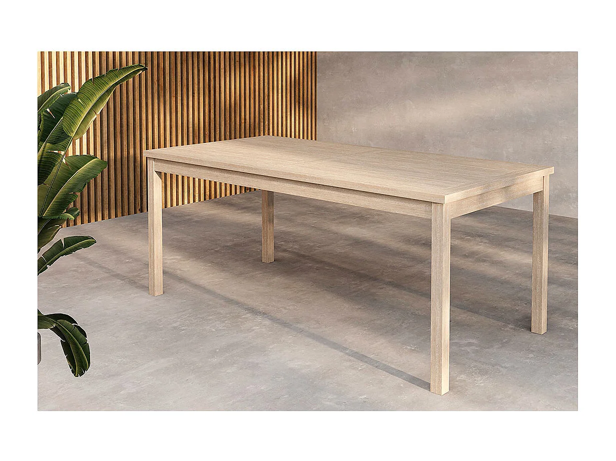 Table de Jardin en Teck "Kenya" 180cm Naturel