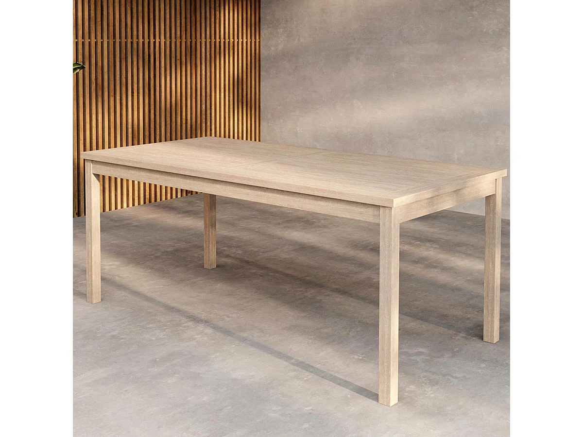 Table de Jardin en Teck "Kenya" 180cm Naturel