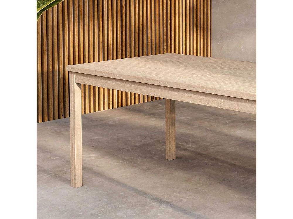 Table de Jardin en Teck "Kenya" 180cm Naturel