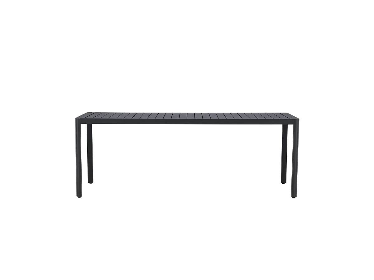 Table de Jardin "Giardini" 200cm Noir
