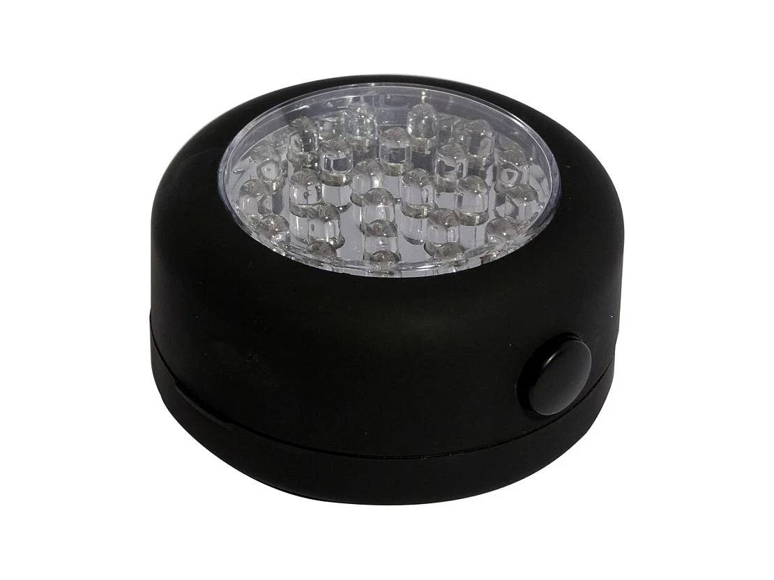 Lampe LED ronde magnétique - classe A+ Noir - 60lm - Chacon