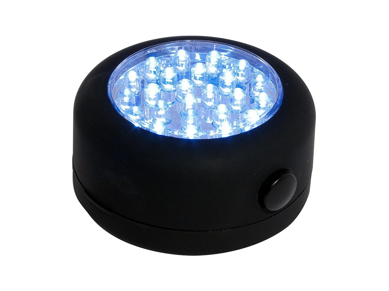 Lampe LED ronde magnétique - classe A+ Noir - 60lm - Chacon