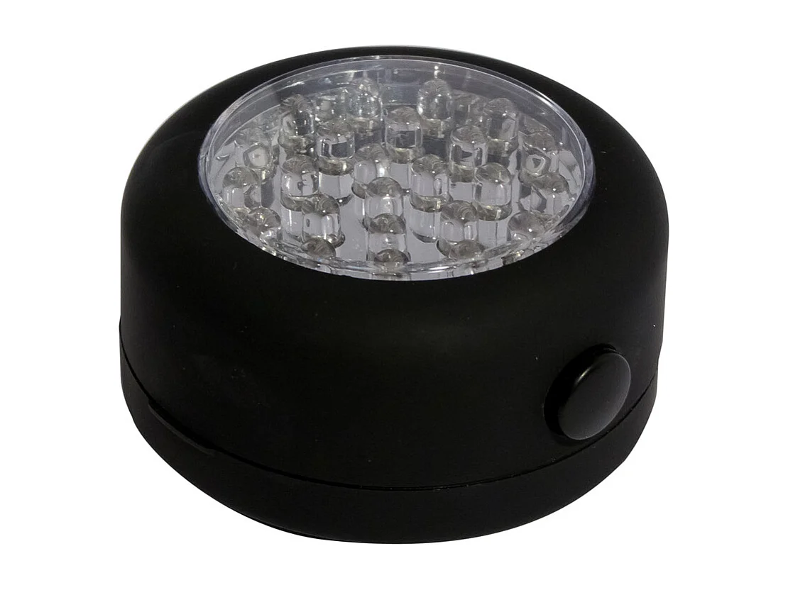 Magnetische ronde LED-lamp - Zwart 60lm - Klasse A+