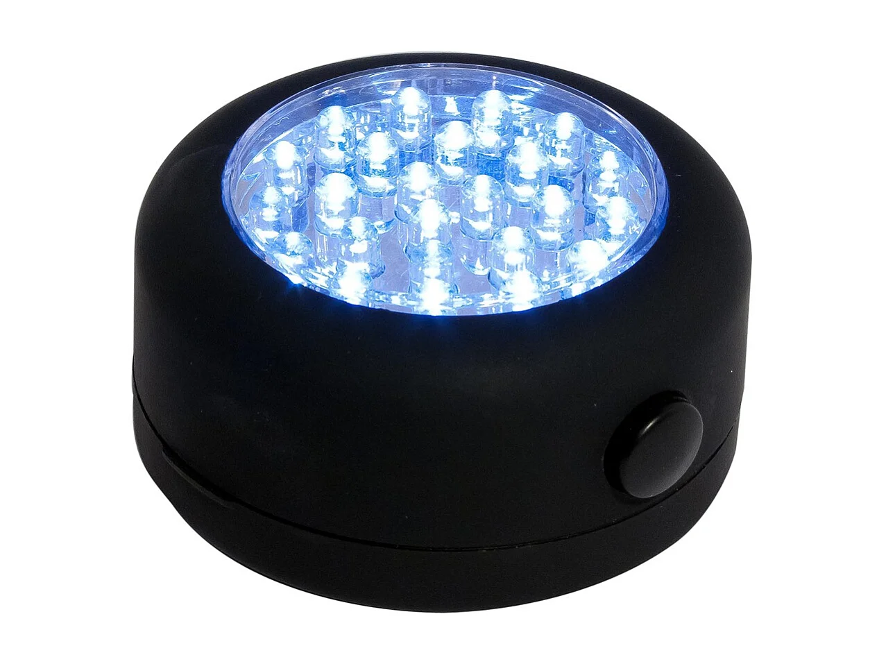 Magnetische ronde LED-lamp - Zwart 60lm - Klasse A+