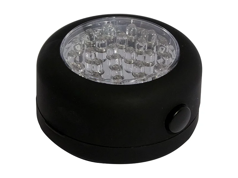 Magnetische ronde LED-lamp - Zwart 60lm - Klasse A+