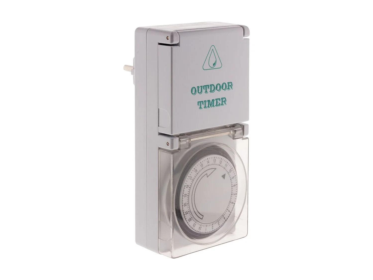 Programmateur mécanique étanche Schuko IP44 - noir - Zenitech