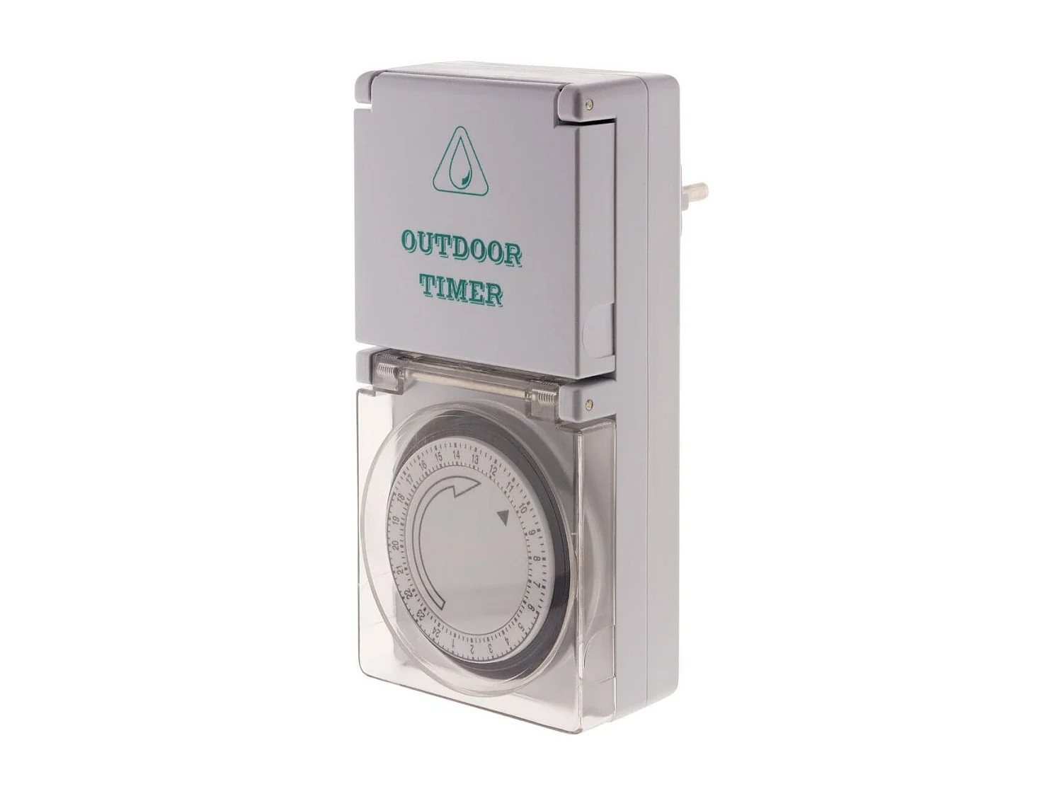 Programmateur mécanique étanche Schuko IP44 - noir - Zenitech