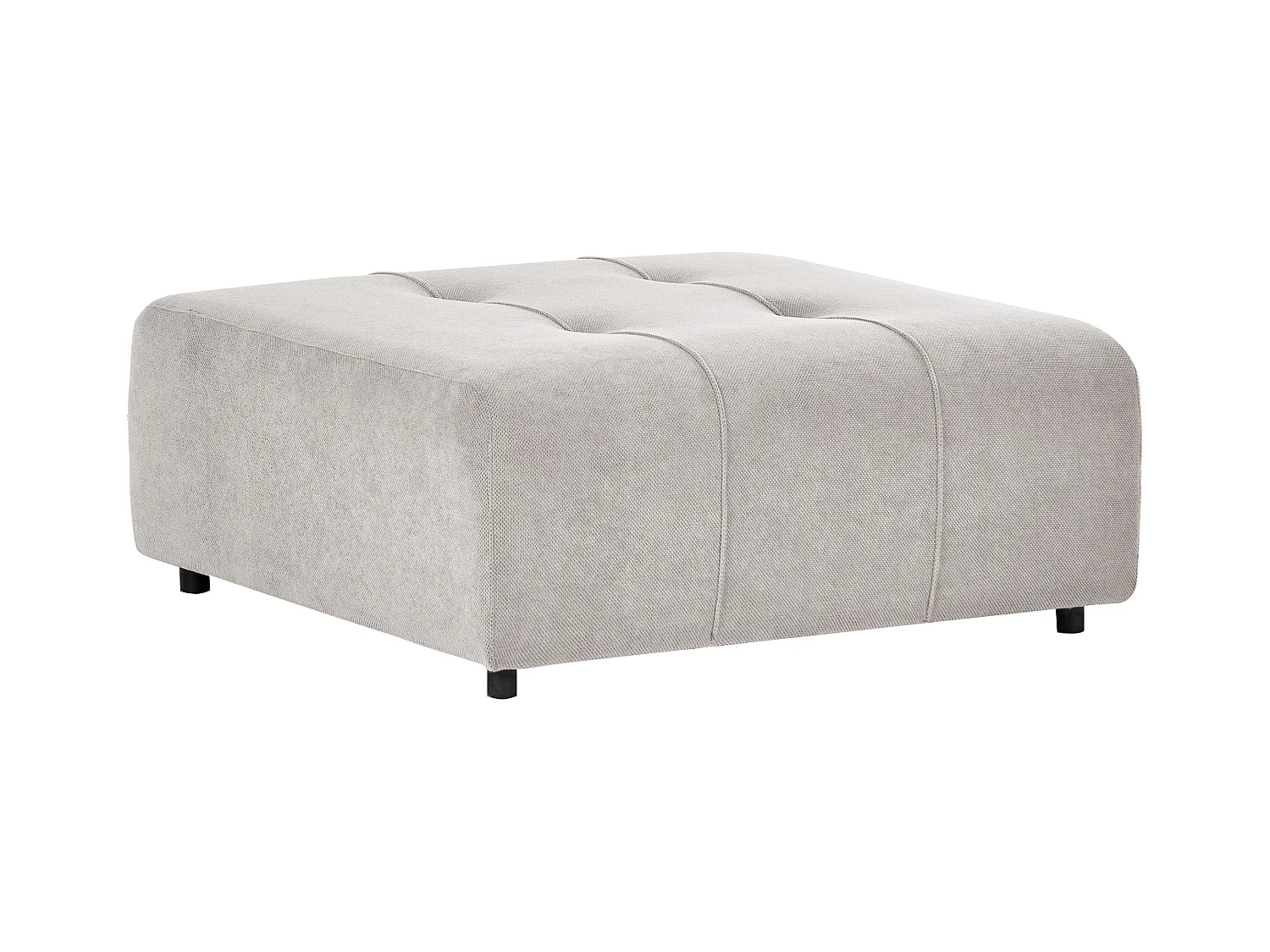 Ottoman INNVIK Tissu Gris clair