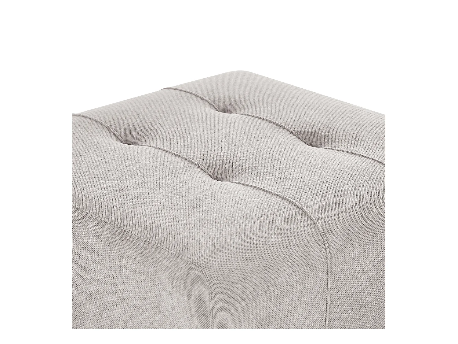 Ottoman INNVIK Tissu Gris clair