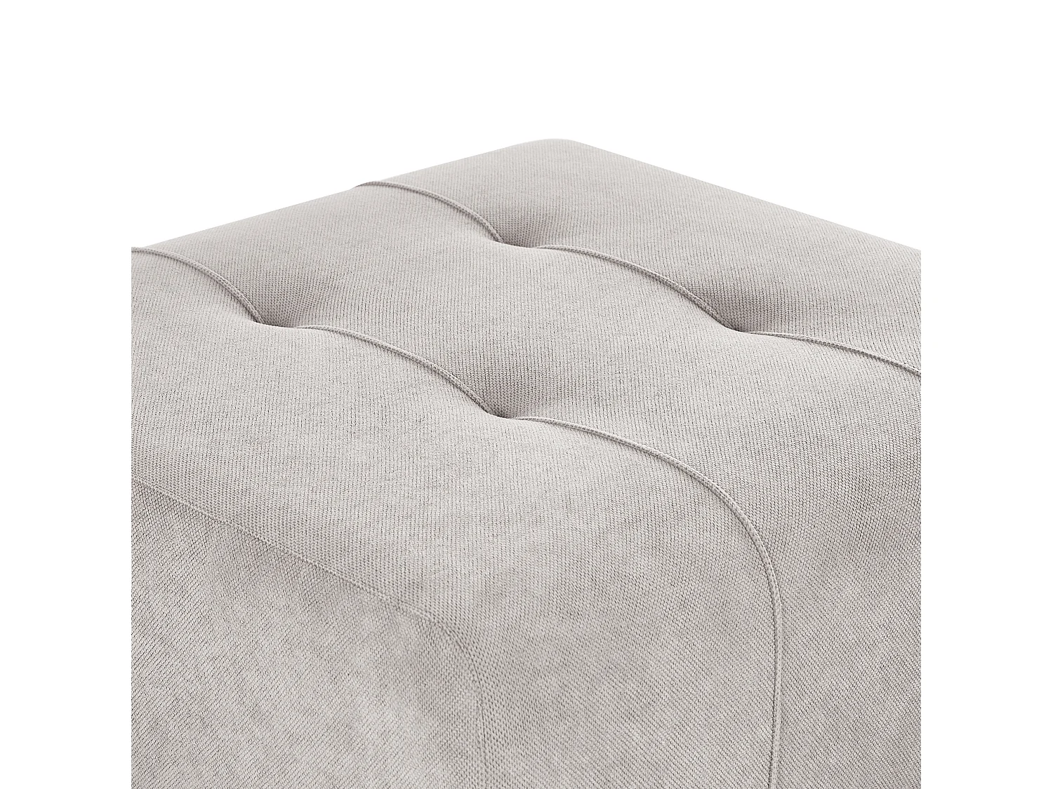 Ottoman INNVIK Tissu Gris clair