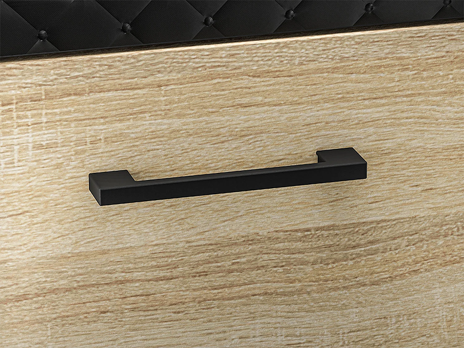 SCHUHBANK Caro Sonoma Eiche hell / schwarz 70 / 34 / 48cm