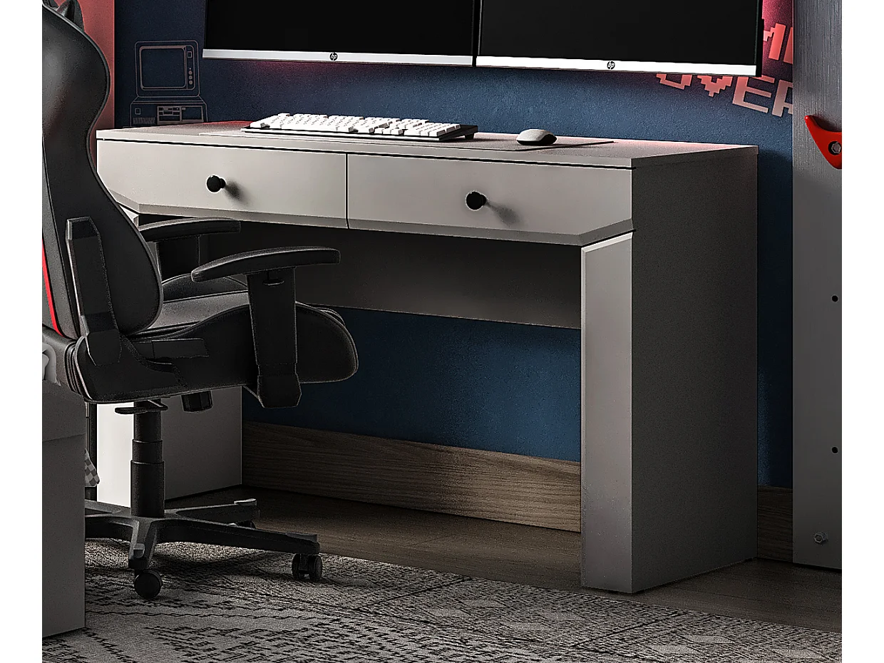 SCHREIBTISCH Terni silbergrau 117 / 51 / 79cm