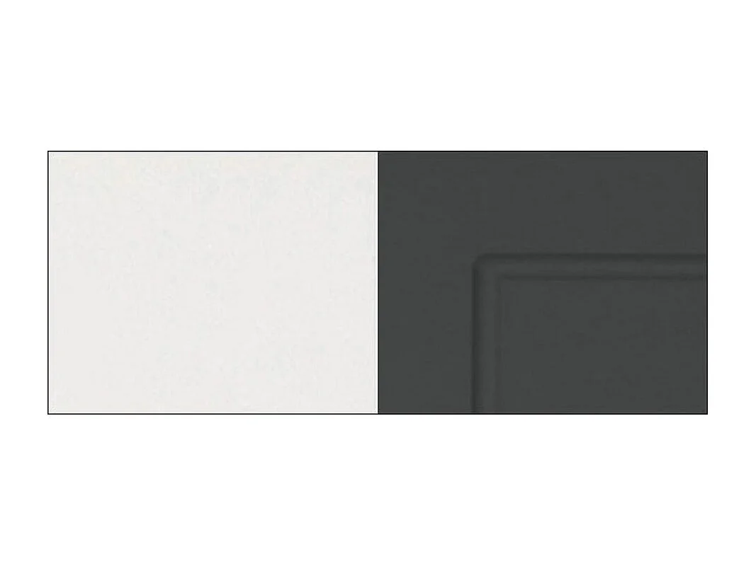 BACKOFENHOCHSCHRANK Kvantum D14/RU/2D Graphit Matt / Weiß Matt 60 / 59 / 207cm