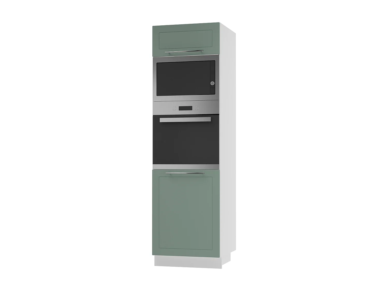 BACKOFEN-HOCHSCHRANK Kvantum D14/RU/60/207 Mint Matt / Weiß Matt 60 / 59 / 207cm