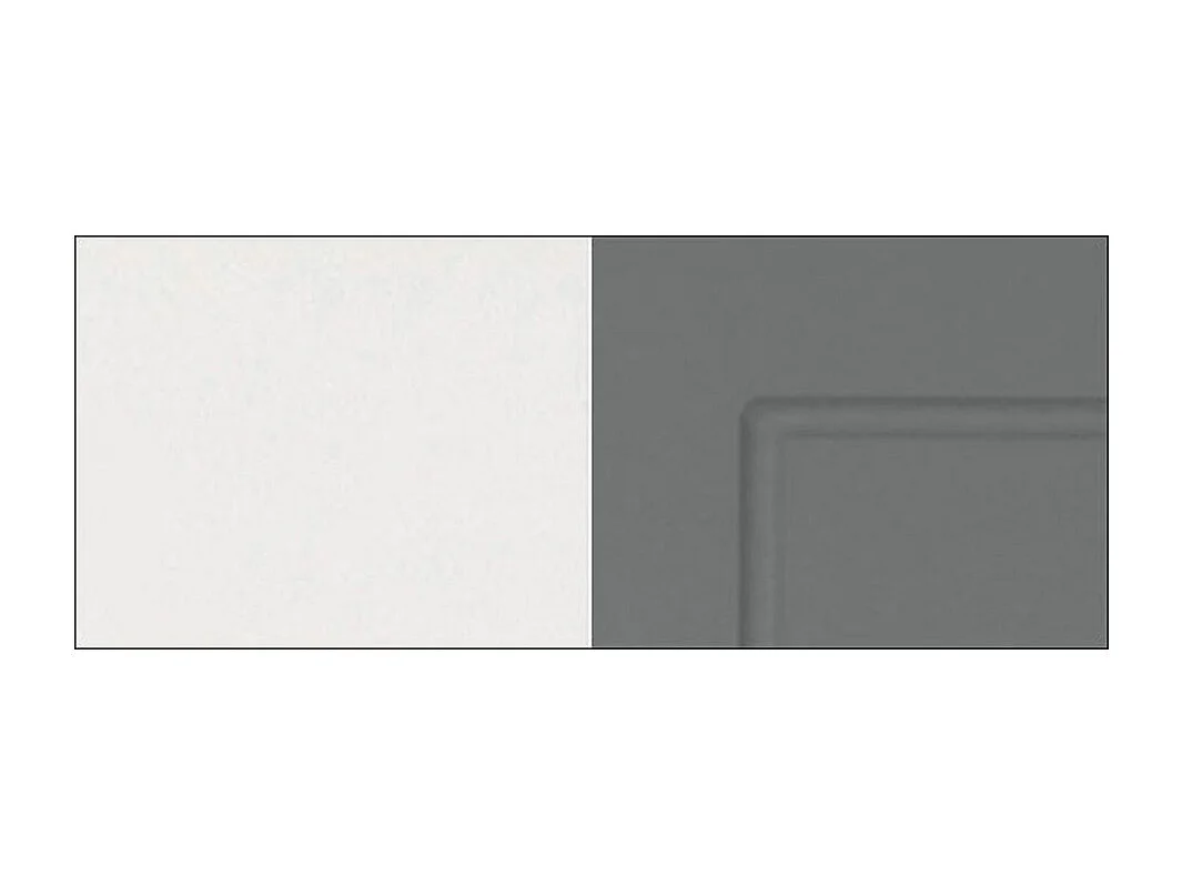 BACKOFENHOCHSCHRANK Kvantum D14/RU/2D Dust Grey Matt / Weiß Matt 60 / 59 / 207cm