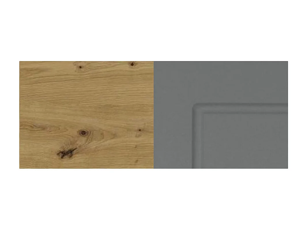 BACKOFENHOCHSCHRANK Kvantum D14/RU/2D Dust Grey Matt / Eiche Artisan Matt 60 / 59 / 207cm