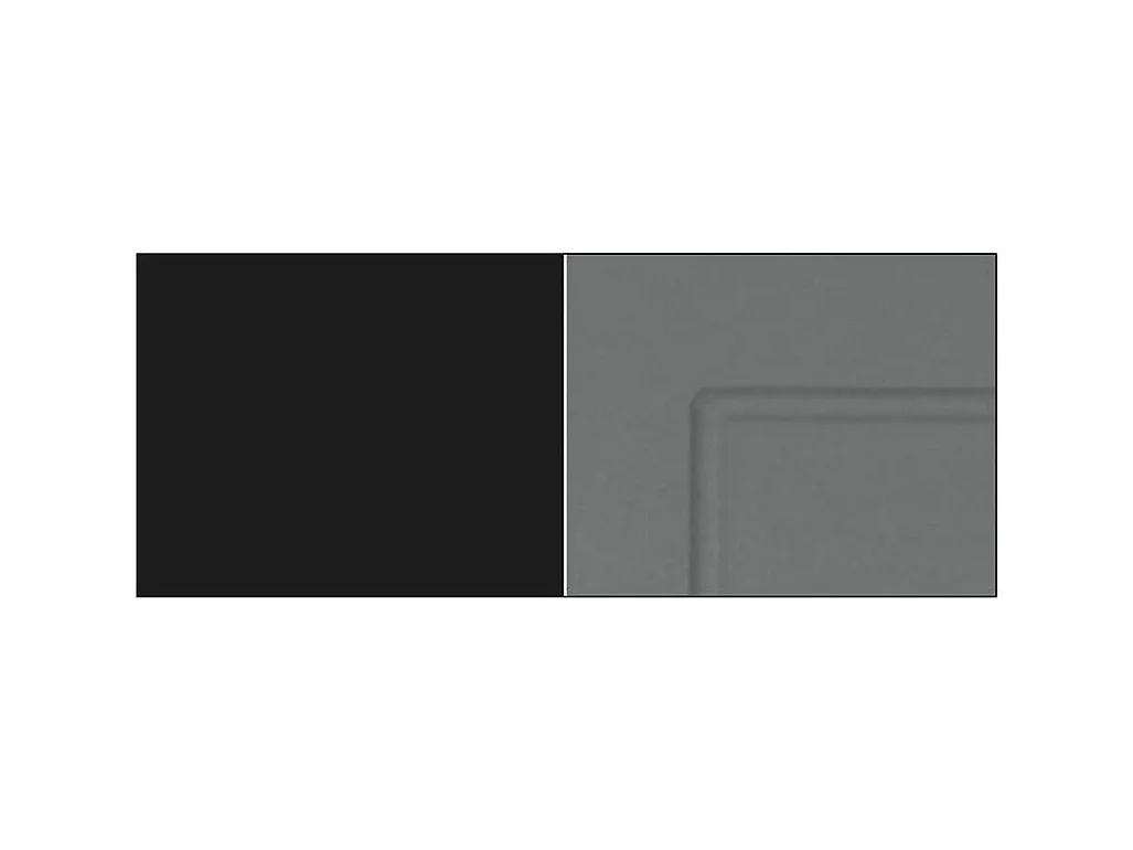 BACKOFENHOCHSCHRANK Kvantum D14/RU/2D Dust Grey Matt / Schwarz Matt 60 / 59 / 207cm