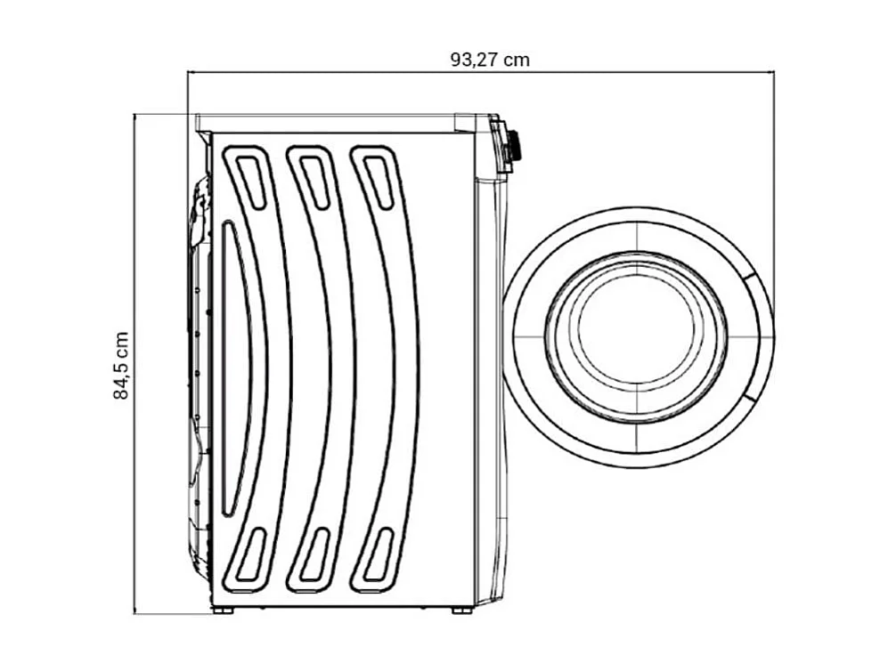 Lavadora carga frontal New Pol NWTA1610 6kg 1000 rpm 15 programas D blanco 60 cm
