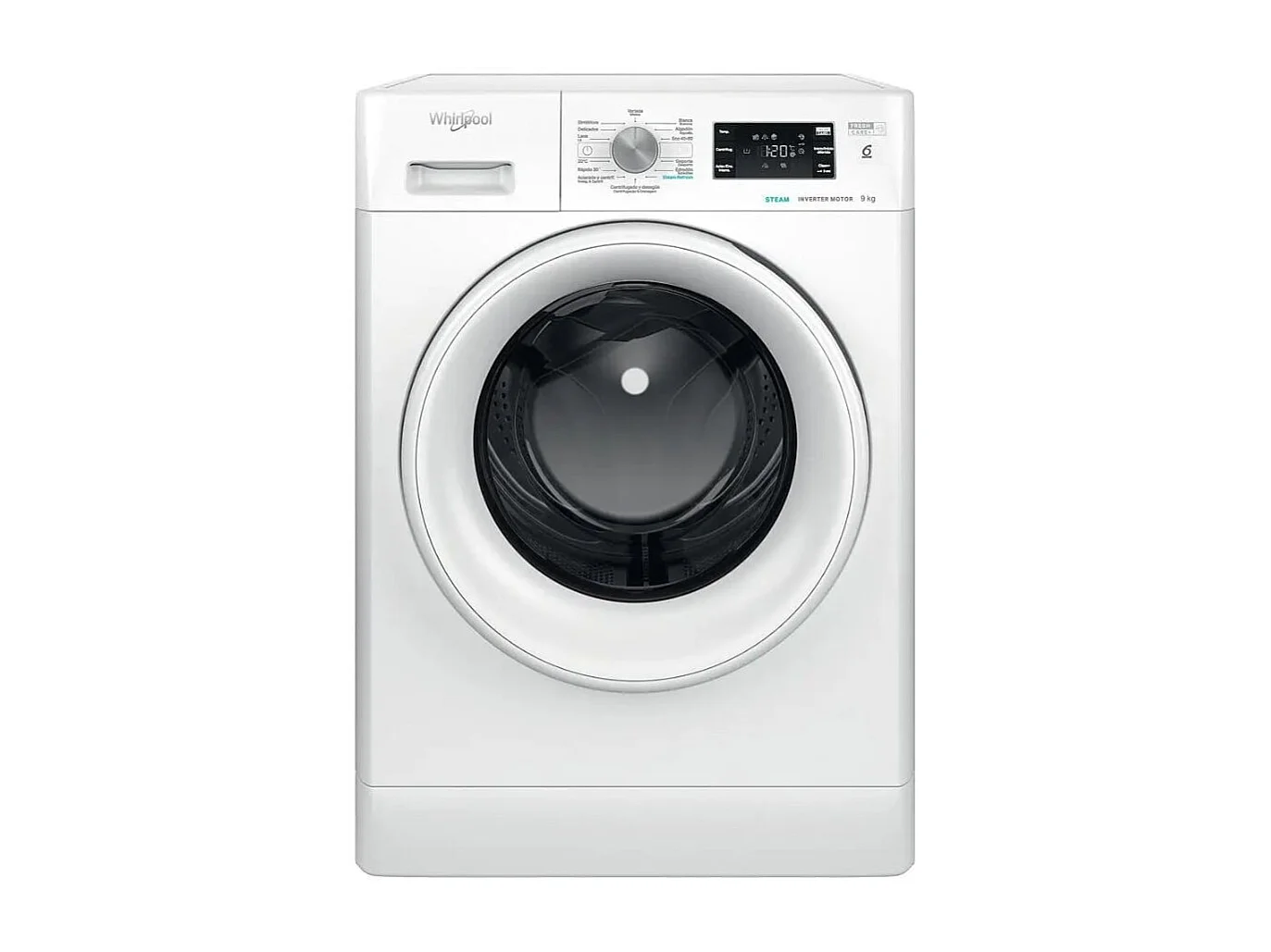 Lavadora carga frontal Whirlpool FFB9269WVSP9 9kg 1200 rpm 14 programas A blanco 60 cm