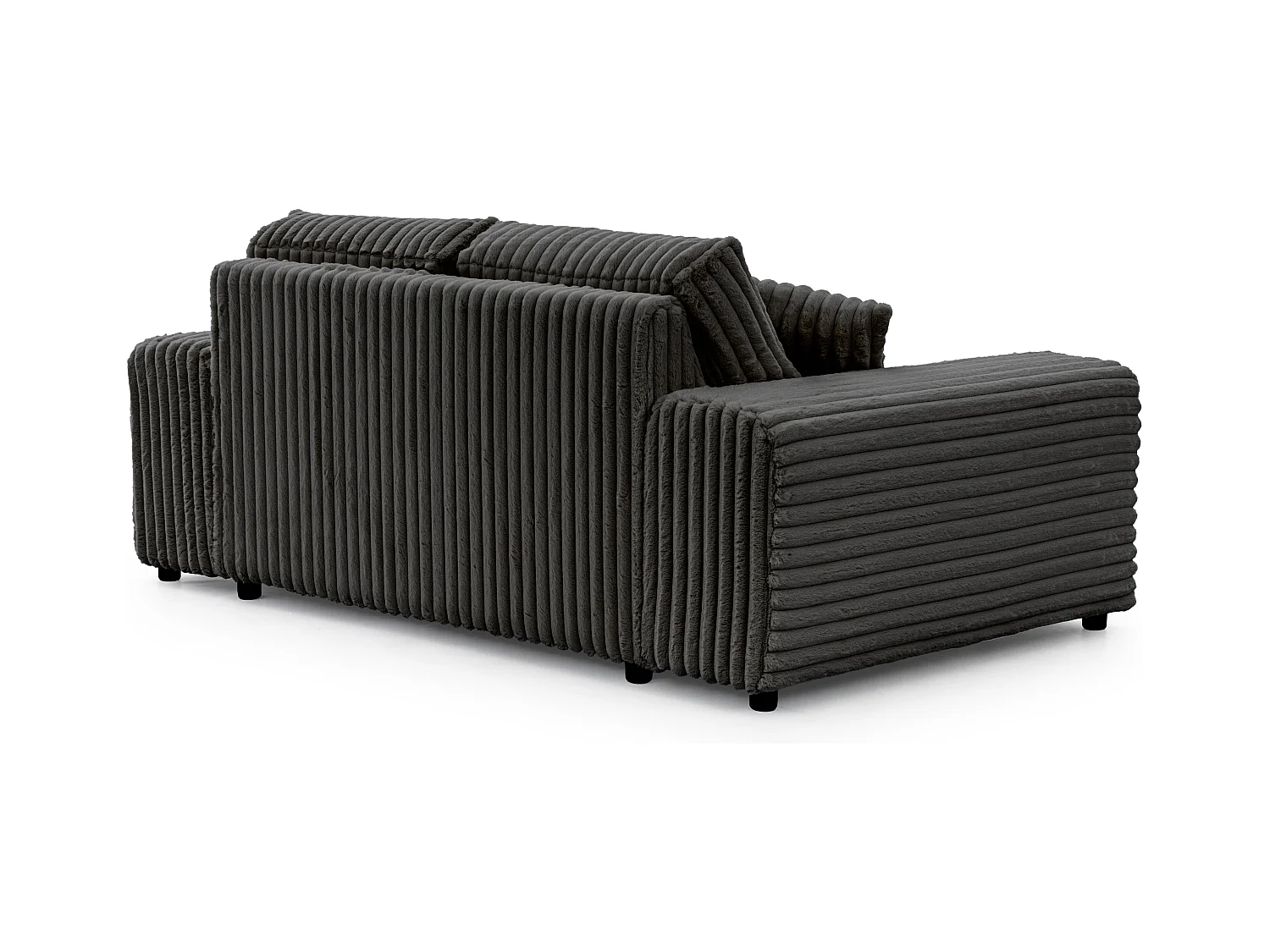 Mollis - Sofa 2 Sitzer aus Plüschcord mit schöner Sitzkomfort