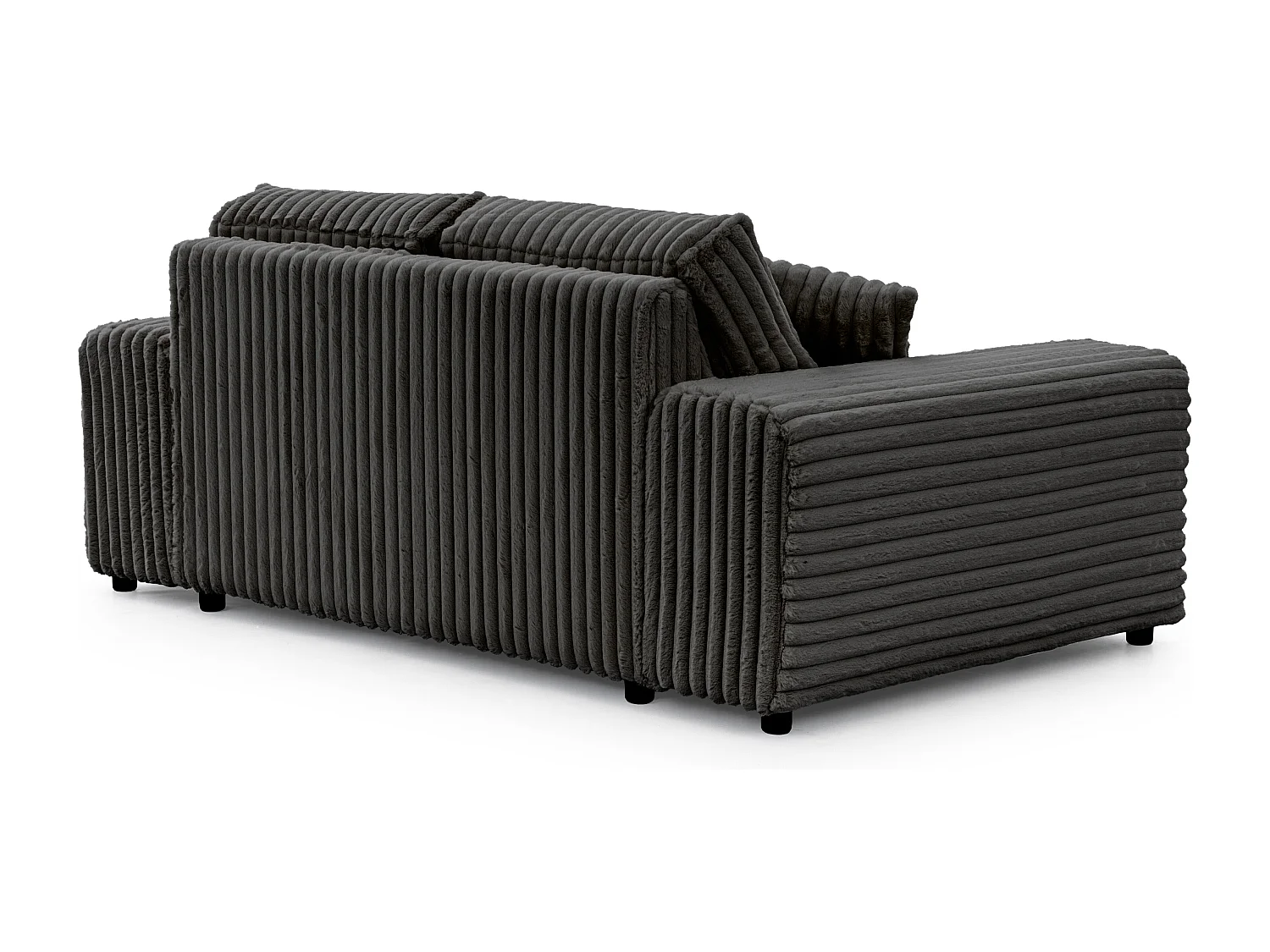 Mollis - Sofa 2 Sitzer aus Plüschcord mit schöner Sitzkomfort