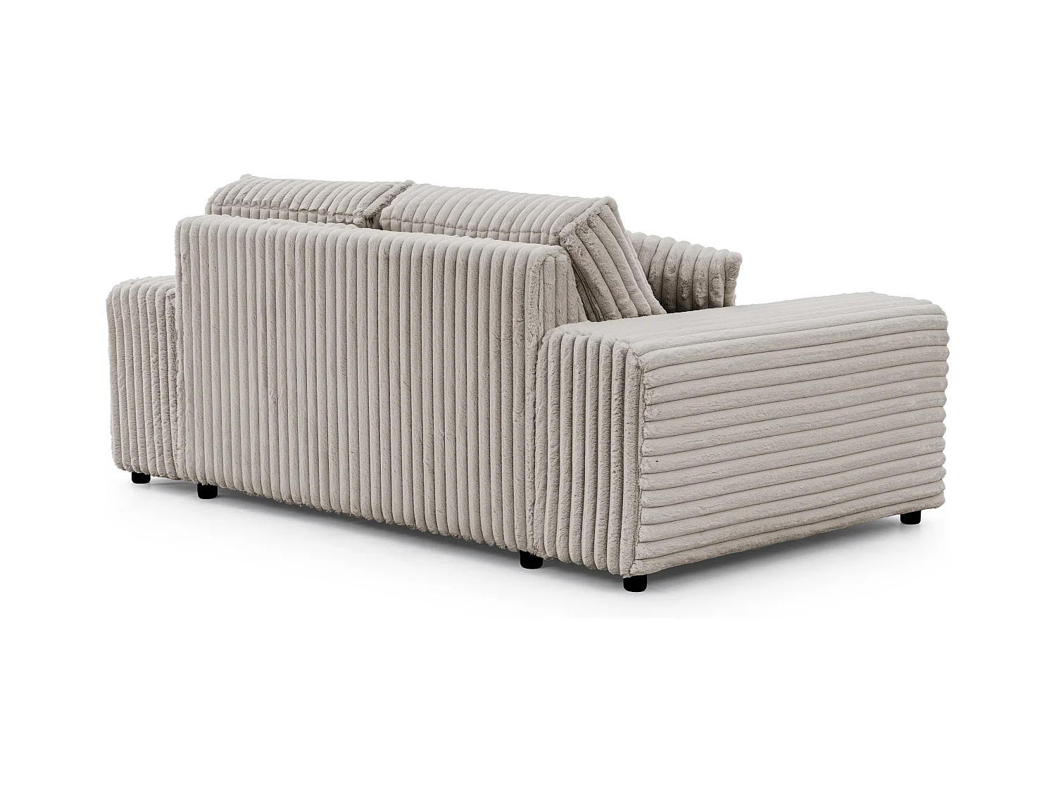 Mollis - Sofa 2 Sitzer aus Plüschcord mit schöner Sitzkomfort