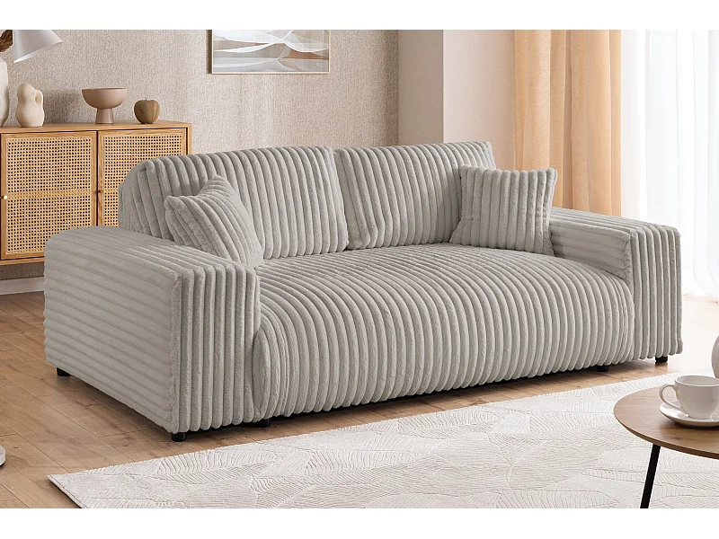 Mollis - Sofa 2 Sitzer aus Plüschcord mit schöner Sitzkomfort