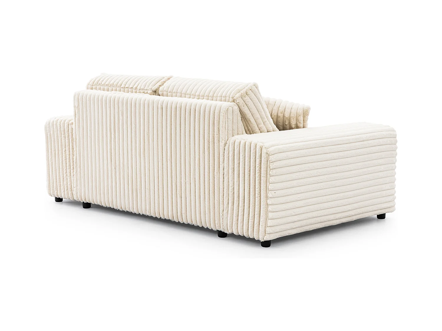 Mollis - Sofa 2 Sitzer aus Plüschcord mit schöner Sitzkomfort